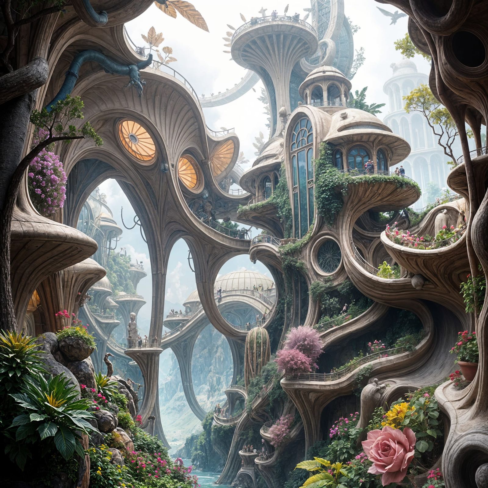 Organic Architecture Meets Nature in Art Nouveau Style