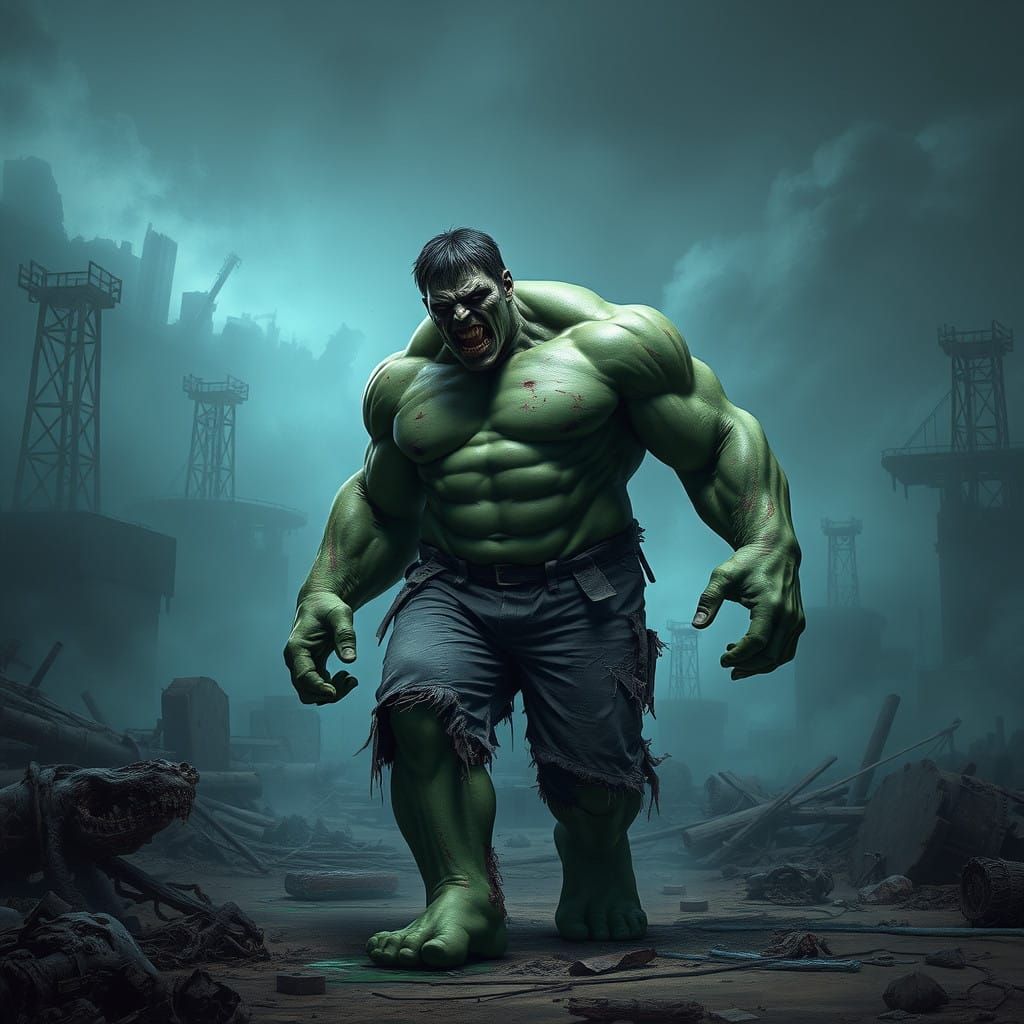 Gothic Hulk Zombie Wields Behemoth Physique