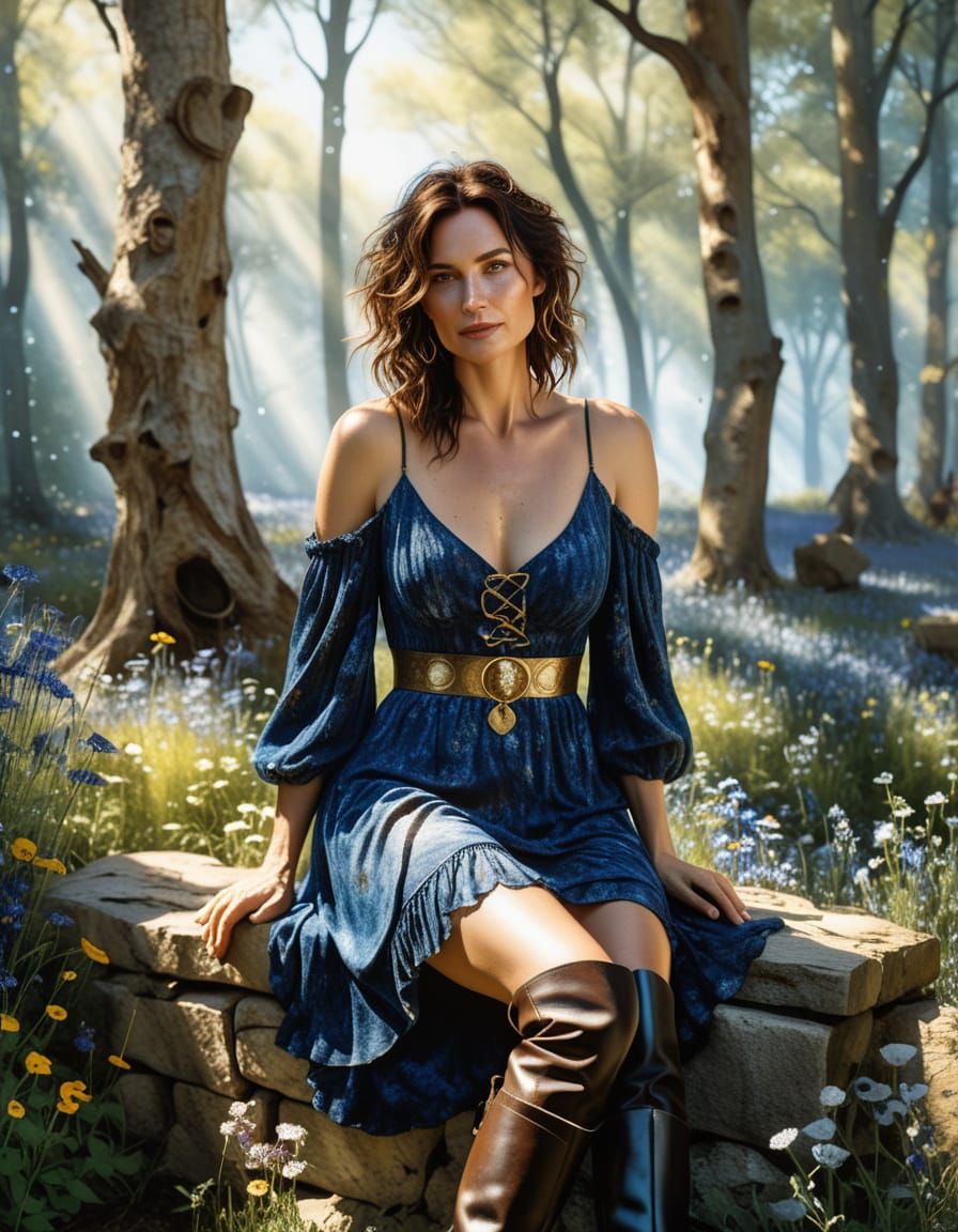 Whimsical Watercolor Portrait in Impressionist Style