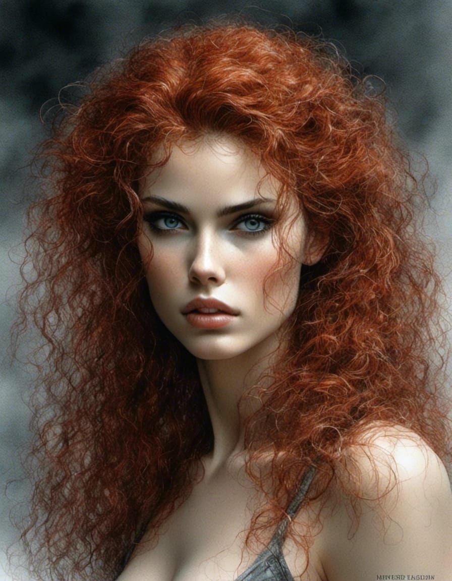 Detailed Batgirl Portrait in Sketch Style