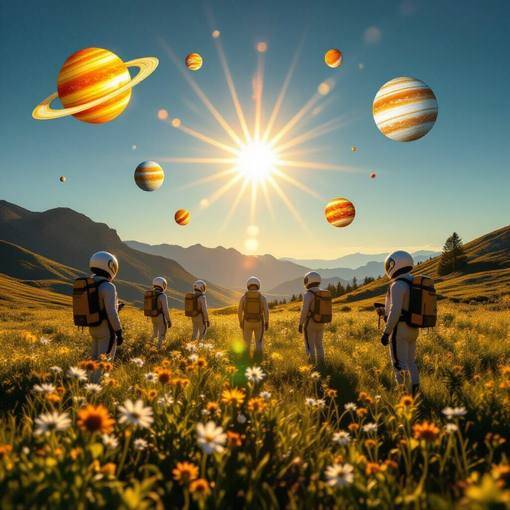 Alien Civilization in Multi-Sun Solar System