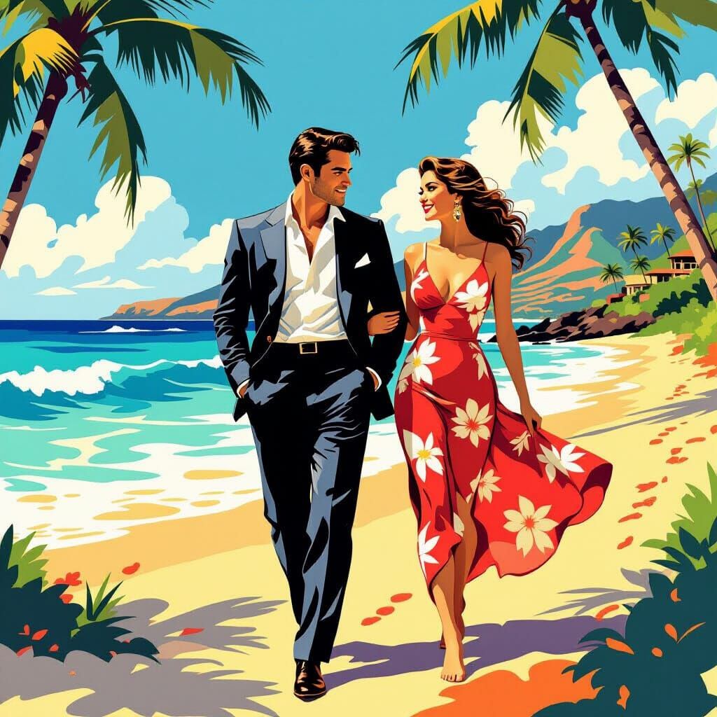 Film Star and Heroine: Modern Ink Painting