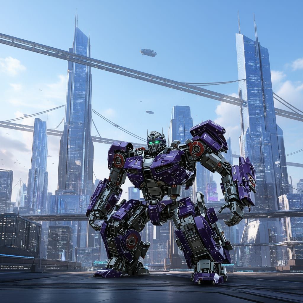 Transformer Robot Morphing into a BMW M4