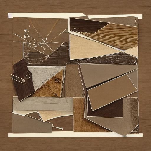 Cubist Mouse Lamp Still Life with Geometric Shapes