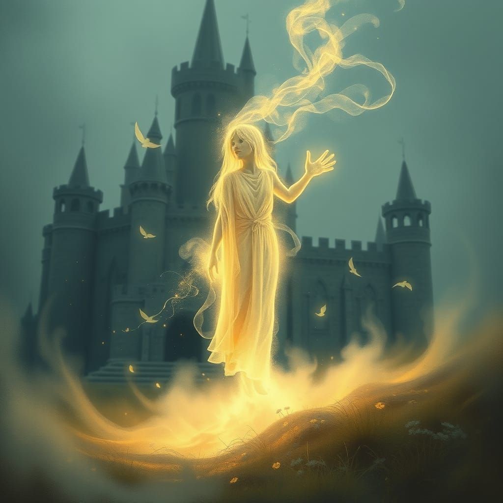 Ethereal Figure Materializes in Whimsical Style