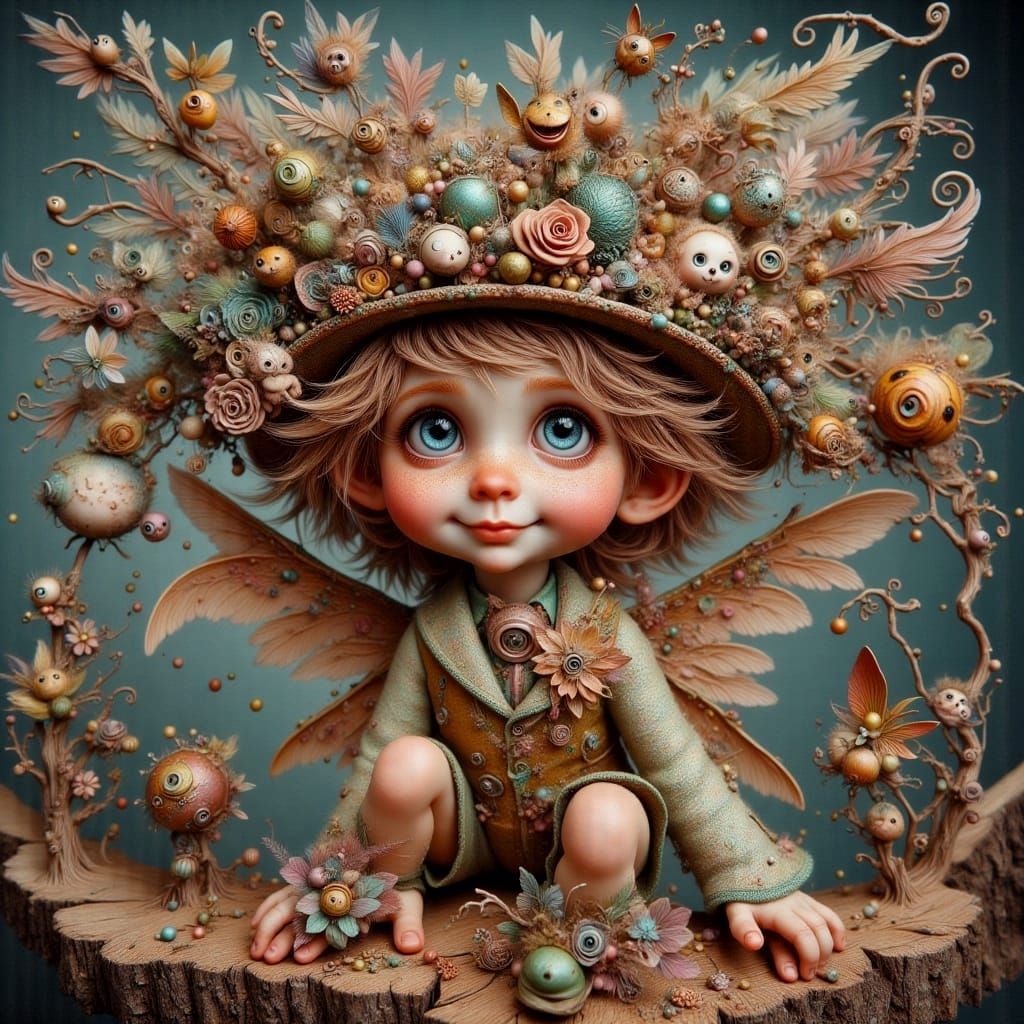 Whimsical Unconventional Fairy Portrait