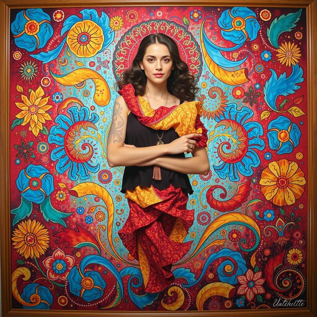 Vibrant Red Hues: Twisting and Curling Forms