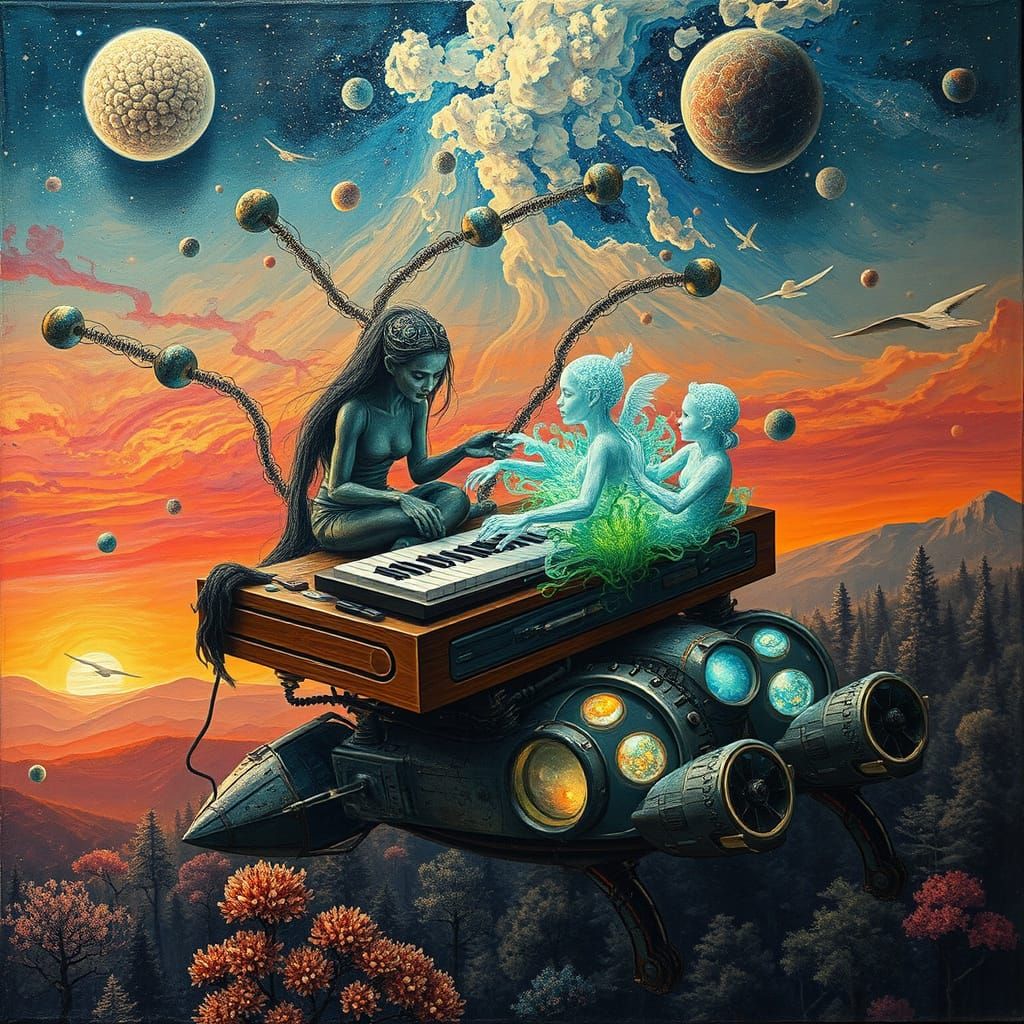 Surrealist Poets in Cosmic Harmony