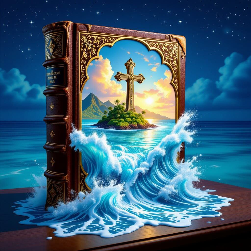 Island Paradise Emerges from Ancient Book