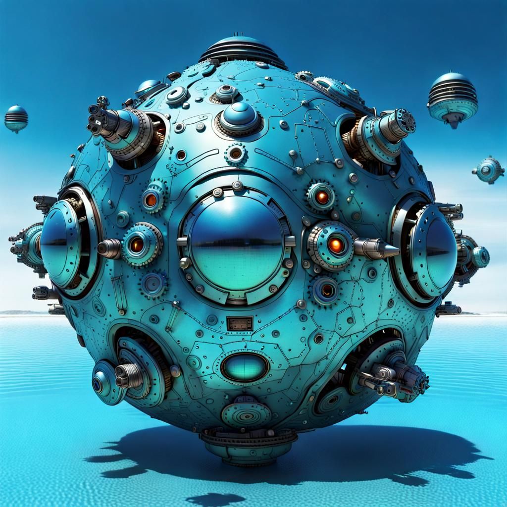 Intricate Alien Spaceships Over the Dead Sea