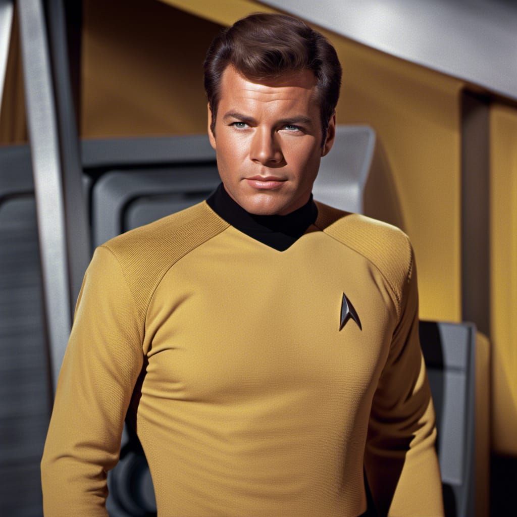 James T. Kirk on the Bridge of the Enterprise