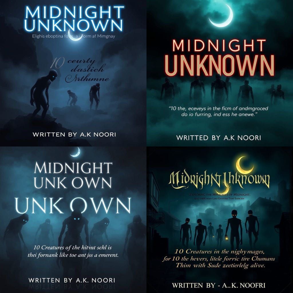 Dark, Supernatural Ebook Cover in Modern Style