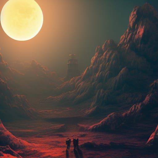 Fantastical Lunar Eclipse in Deep Color