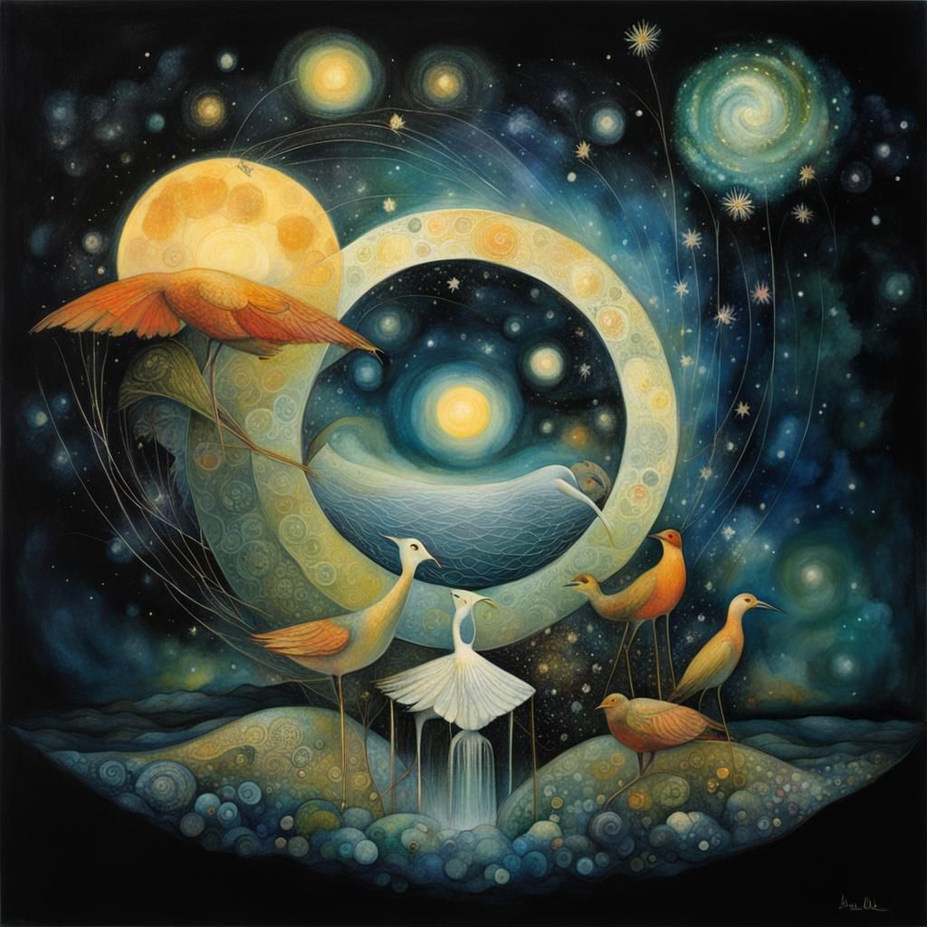 Ethereal Landscape Inspired by Nolde and Boulet