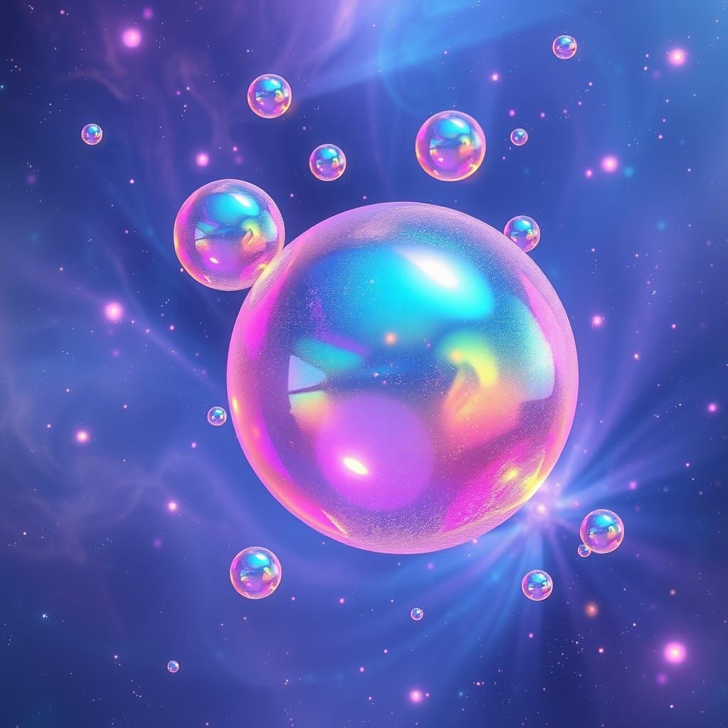 Iridescent Bubbles in Celestial Cosmic Expanse