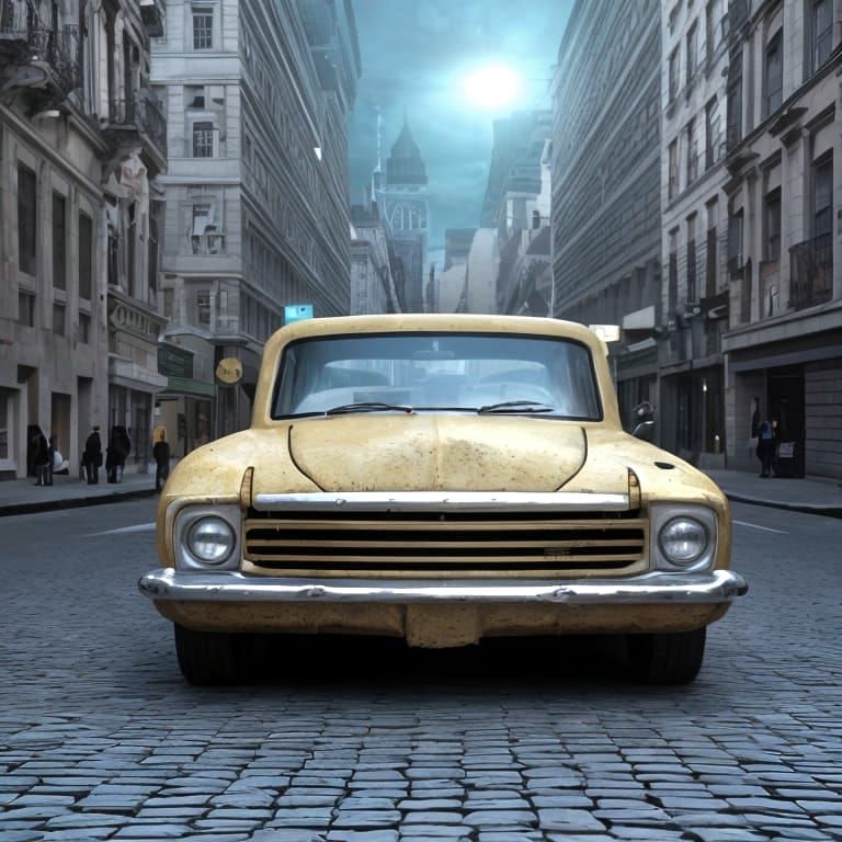 Eerie Street View of Magnificent Vehicle