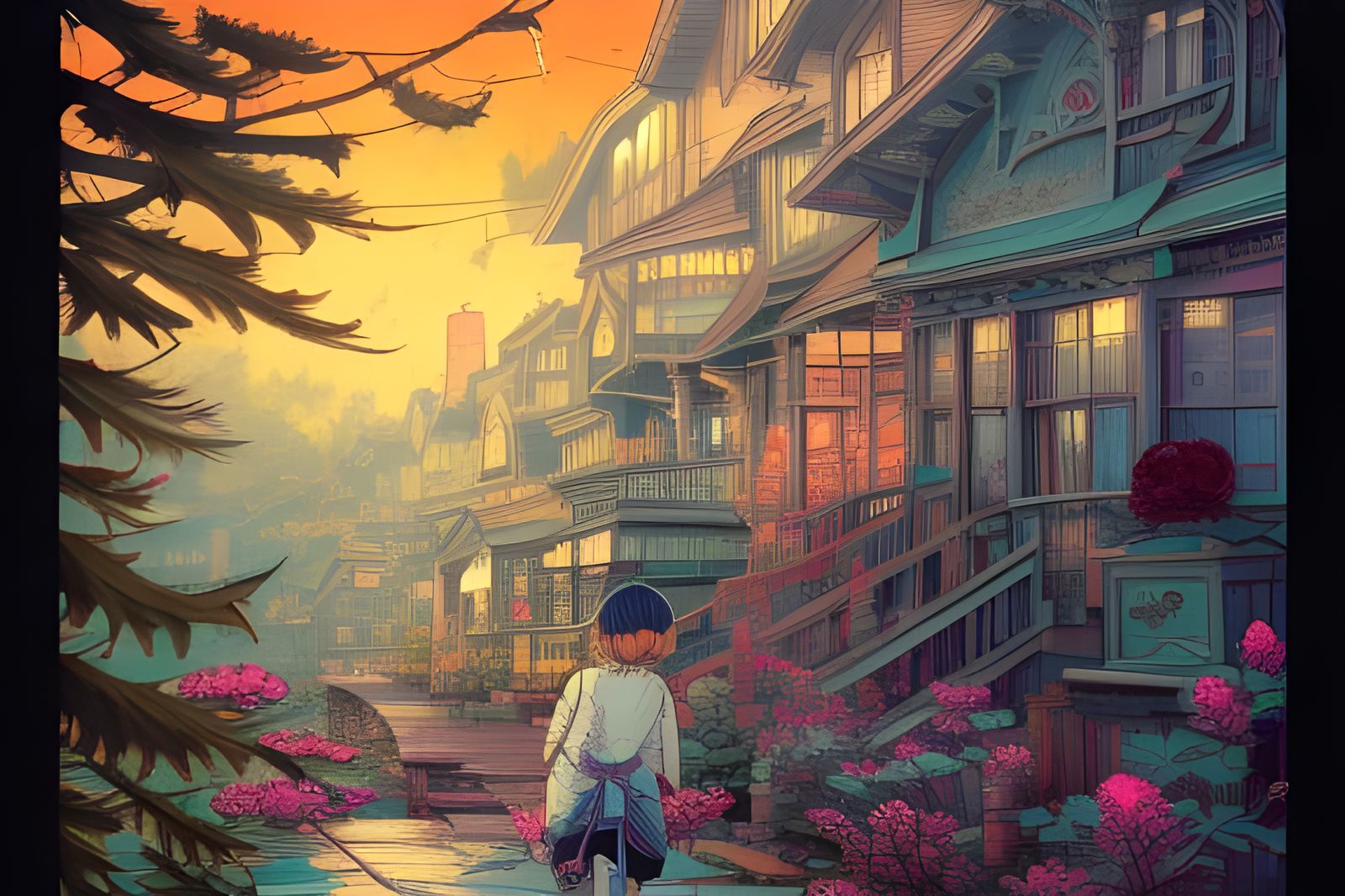 A stroll to the market.