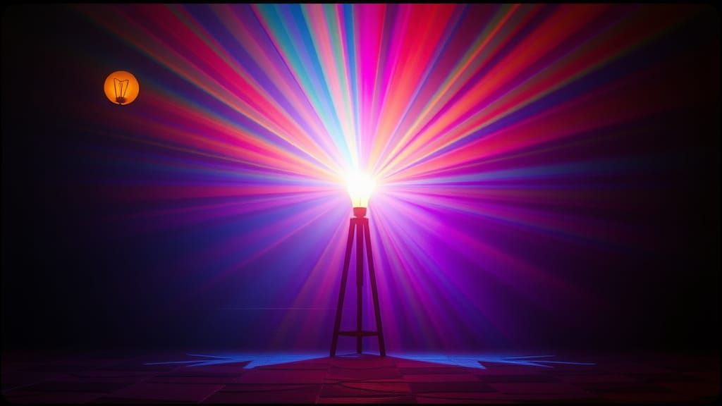 Spectra of Light Sources in Film Noir Style