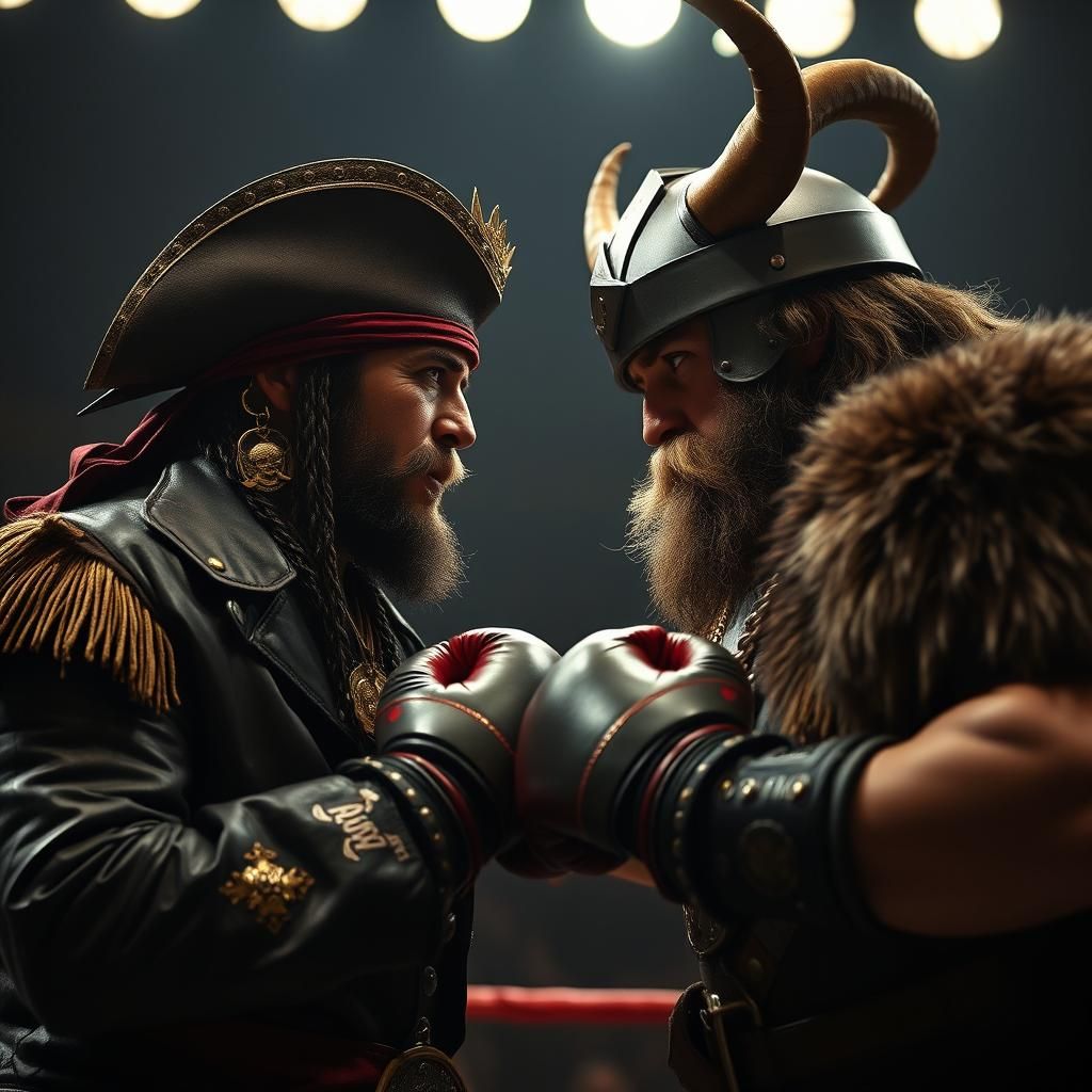 Pirate King vs Viking King Boxing Match