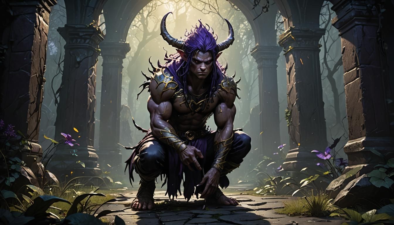 Chiseled Faerie Brims with Dark Fantasy Power