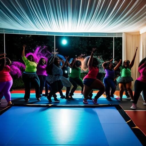 Ebony BBW Dance Party: Professional Photography