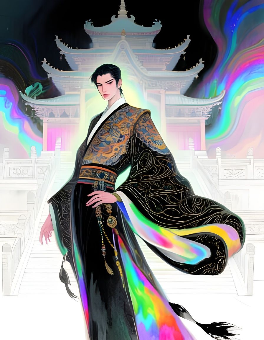 East Asian Model in Haute Couture Temple