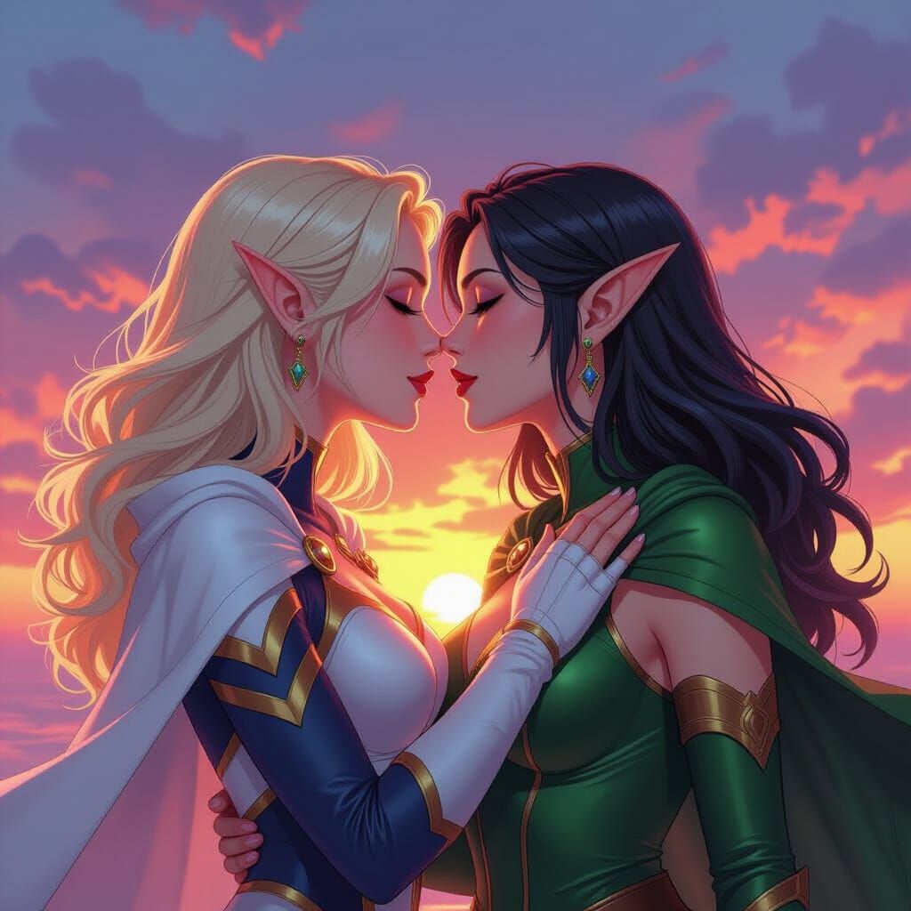 Superhero Kiss: Anime-Style Comic Book Art