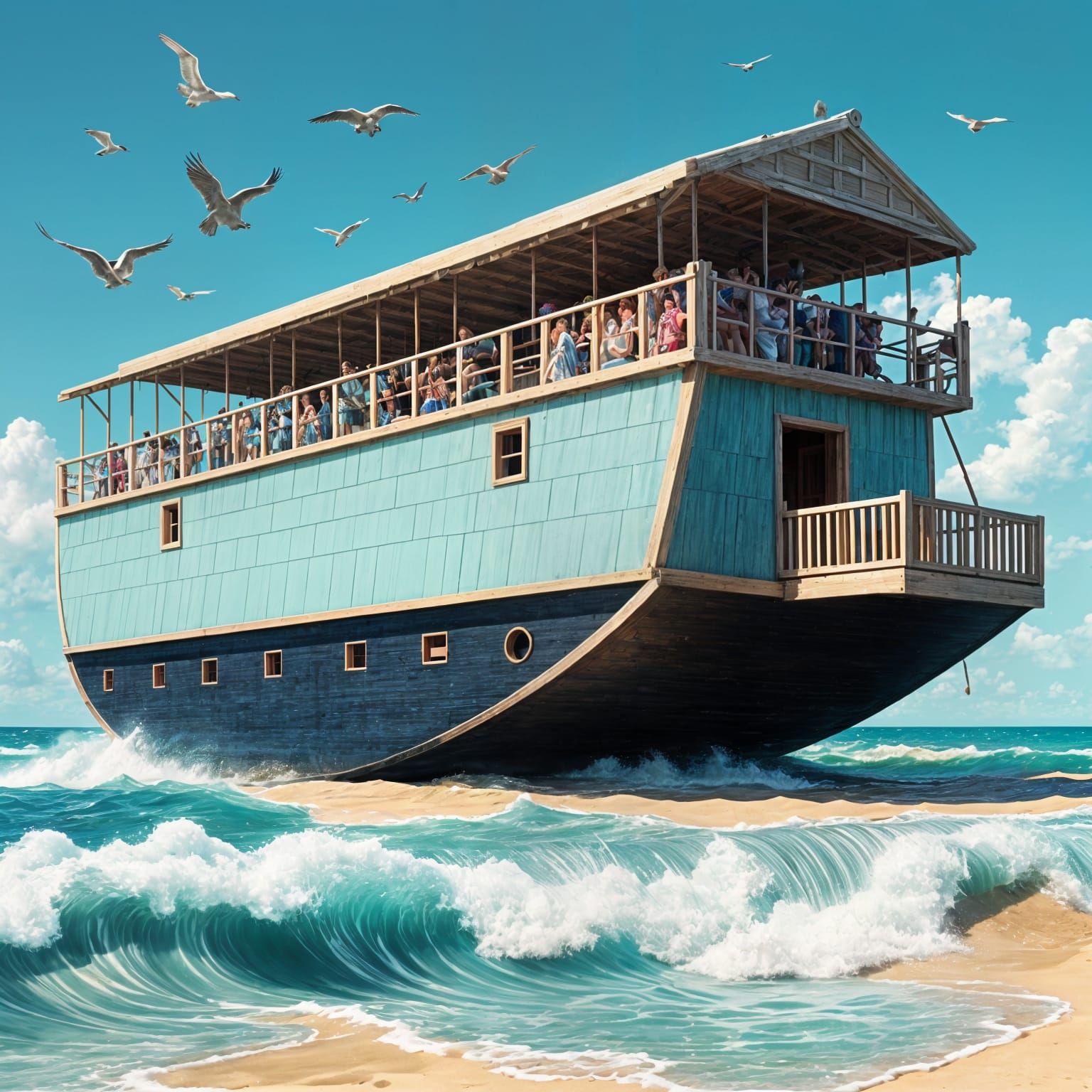 Noah's Ark in Miami Vice Style