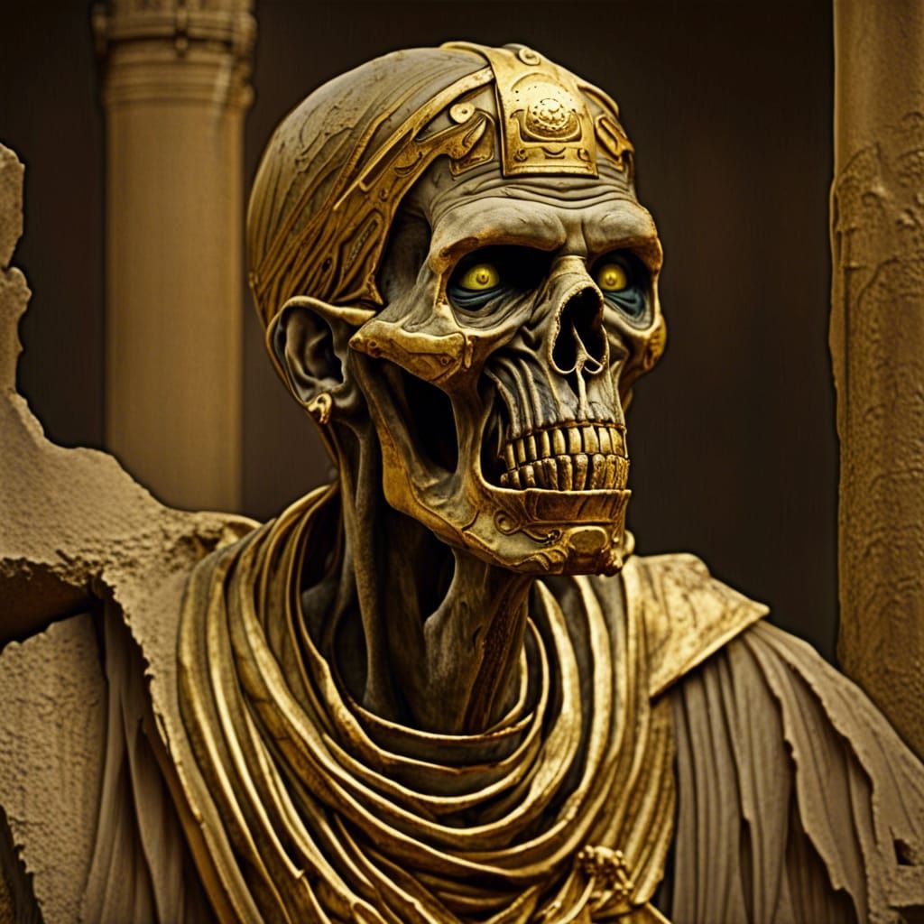 Golden Zombie from Ancient Egypt