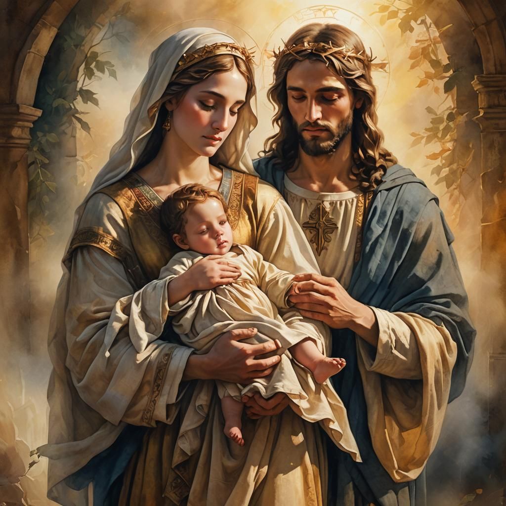 Mary and Jesus Christ: Renaissance-Style Biblical Art