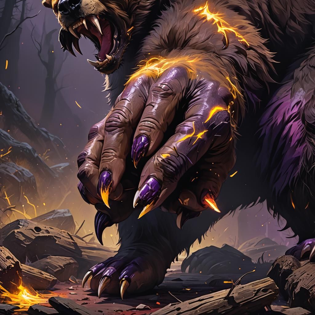 Wrestler Replaces Fingers with Grizzly Claws in Dark Fantasy...