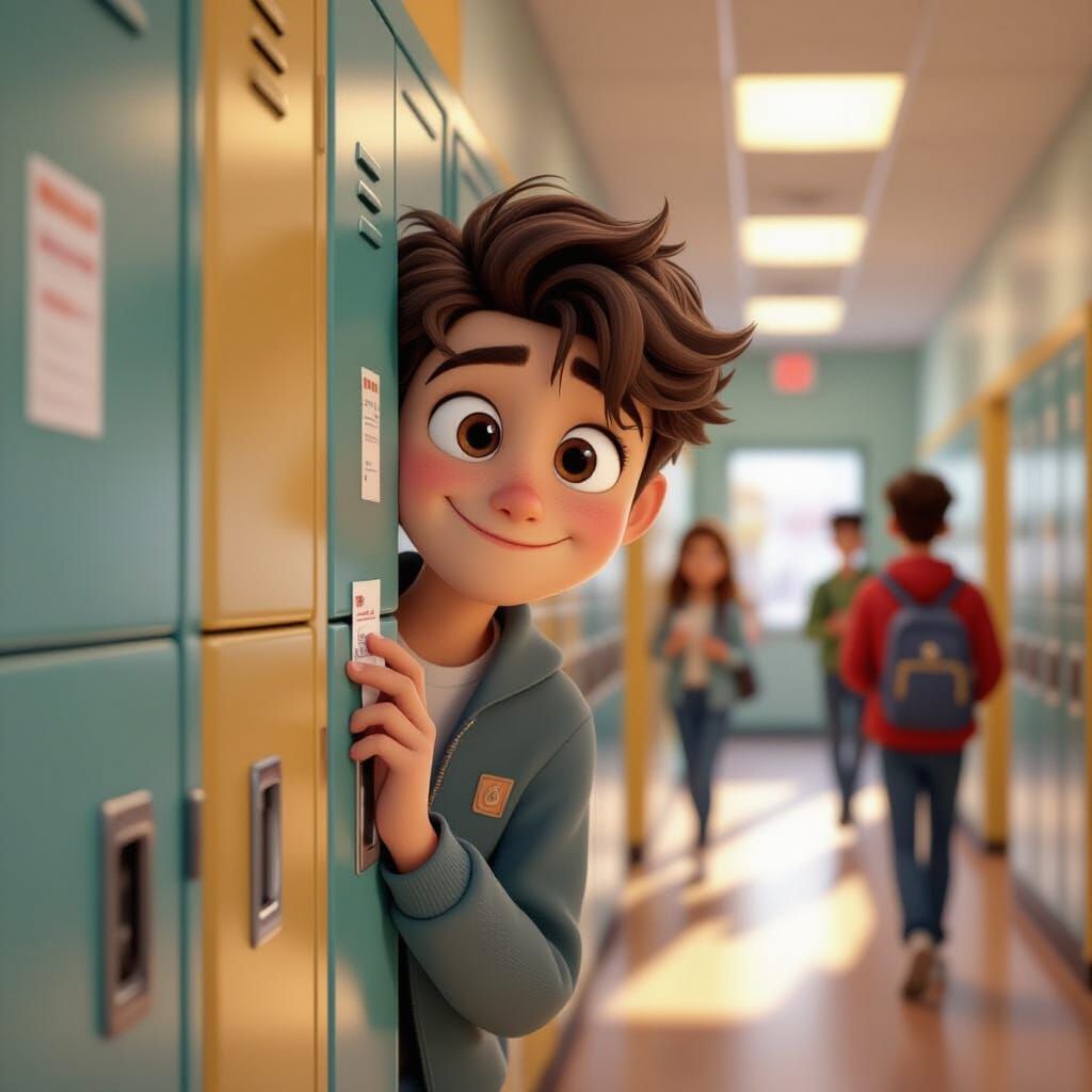 Teenager in Love, Pixar-Style 3D Animation