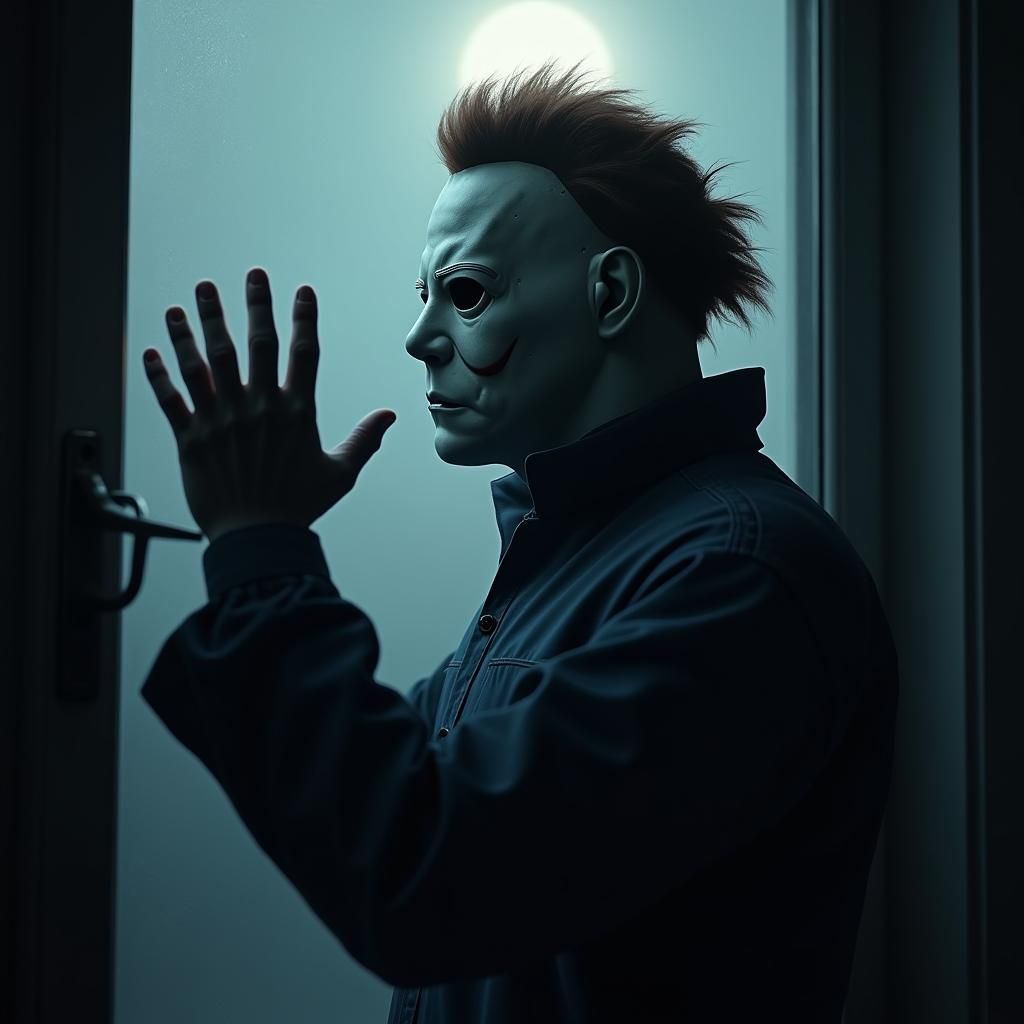 Michael Myers Portrait in Art Nouveau Style