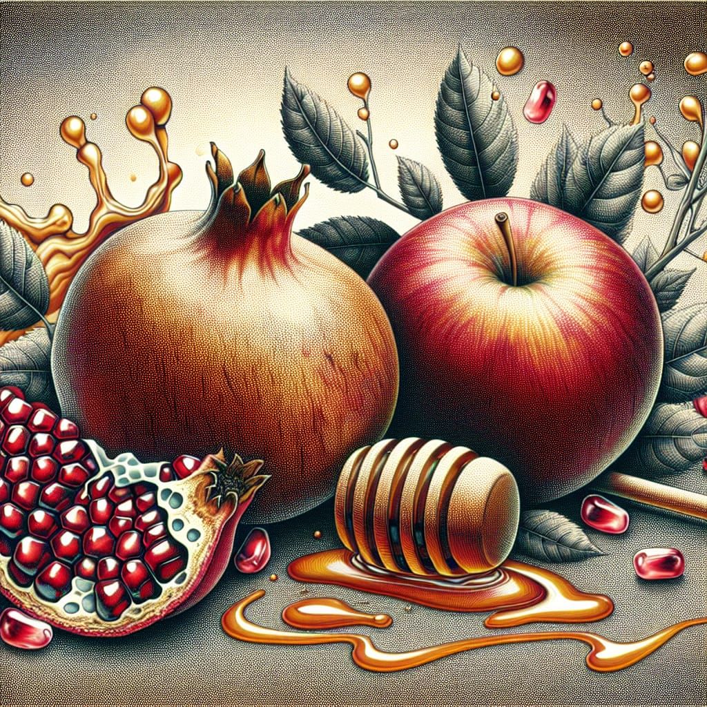 Pomegranate and Apple: A Symbol of Sweetness and Security
