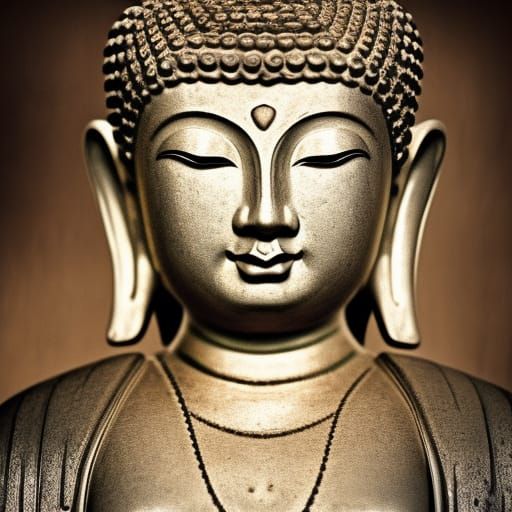 Hyperrealistic Buddha Image in Sharp Focus