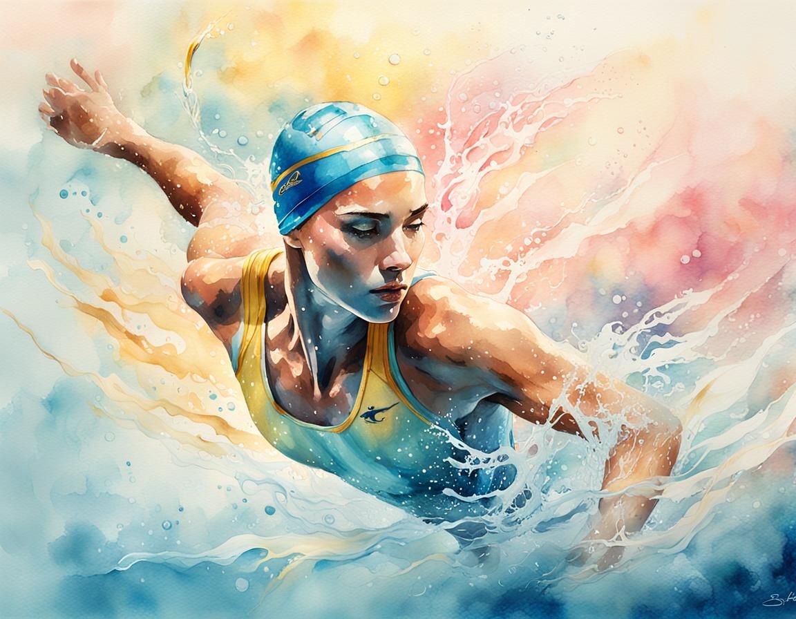 A Paralympics swimer