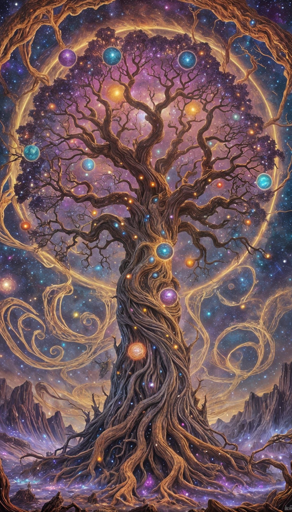 Eldritch Tree Sustaining the Chaos Universe