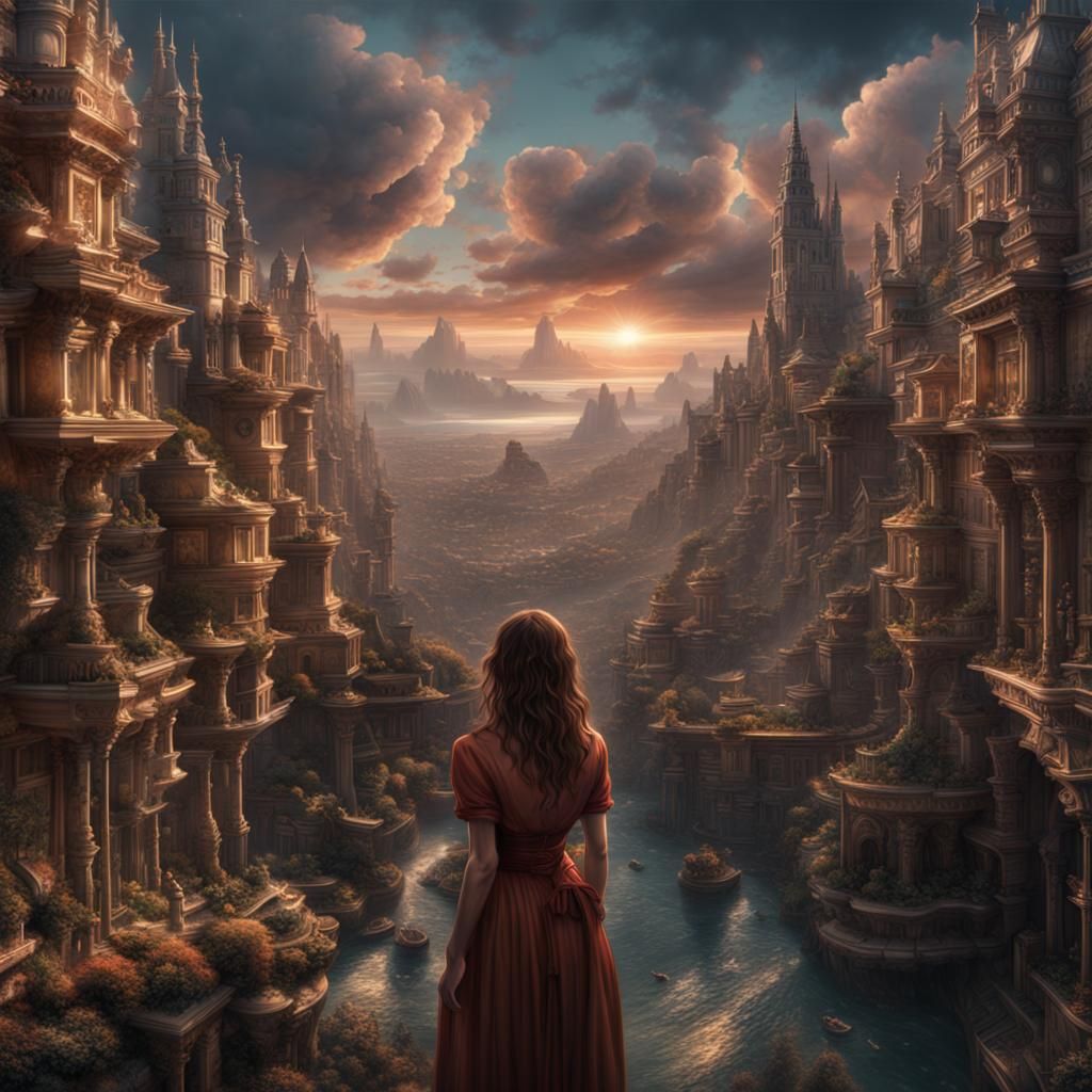 Dramatic Digital Matte Painting from Simple Prompt