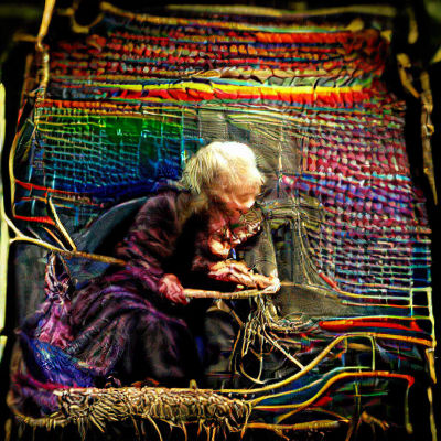 Rainbow Metallic Tapestry of Life