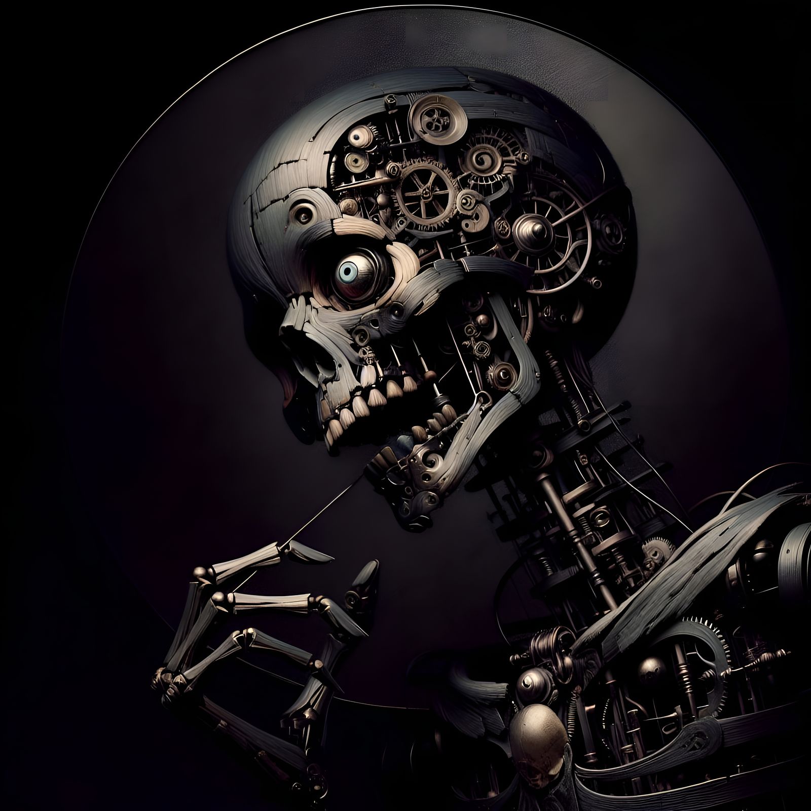 ‘Creepy mechanical clockwork doll.’