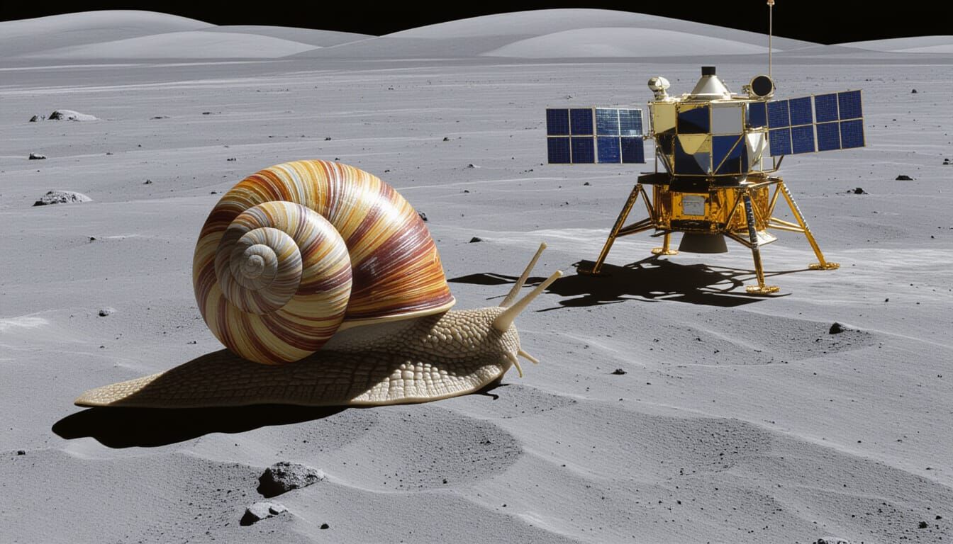 Snail's Lunar Journey on Chinese Probe
