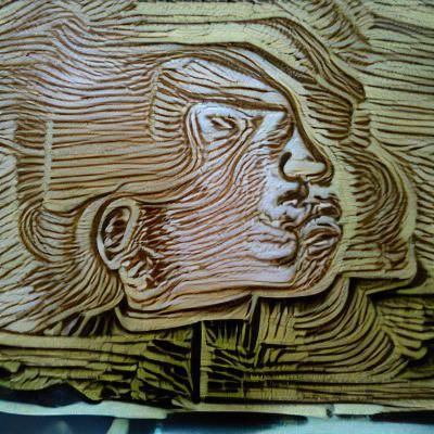 AI Generated Woodcut Image