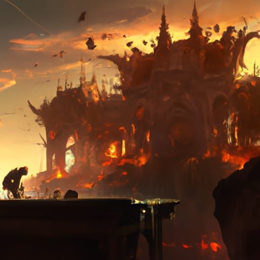 Dark Fantasy Revenge Concept Art in 8k