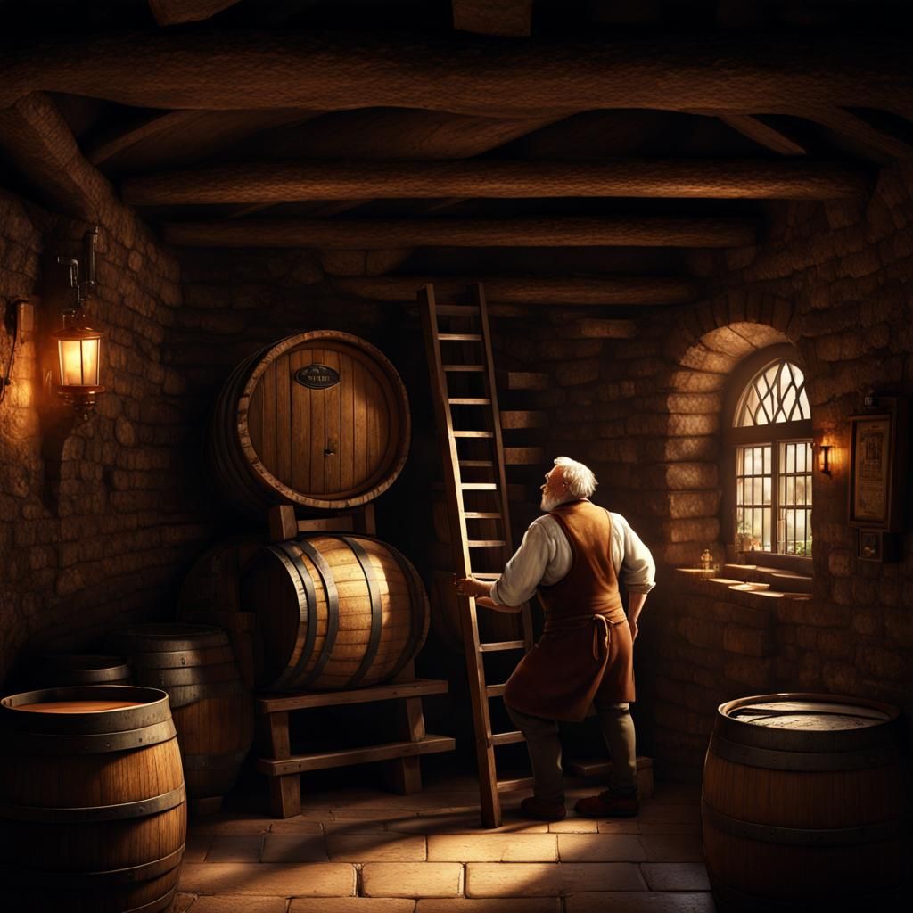 Tavern store-room.