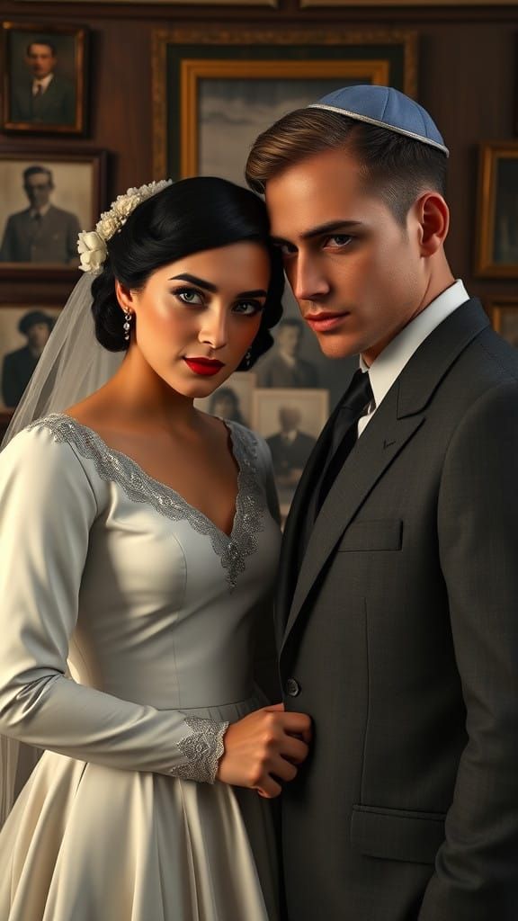 Elegance and Tension: A 1940s Jewish Wedding in a Brooklyn B...