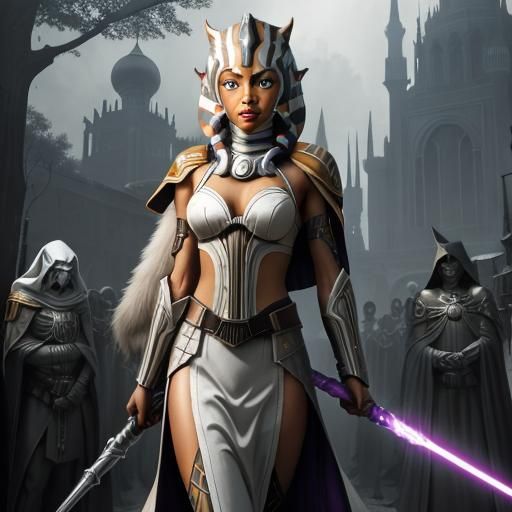 Dark Fantasy Skeleton Ahsoka by Doré and Rutkowski