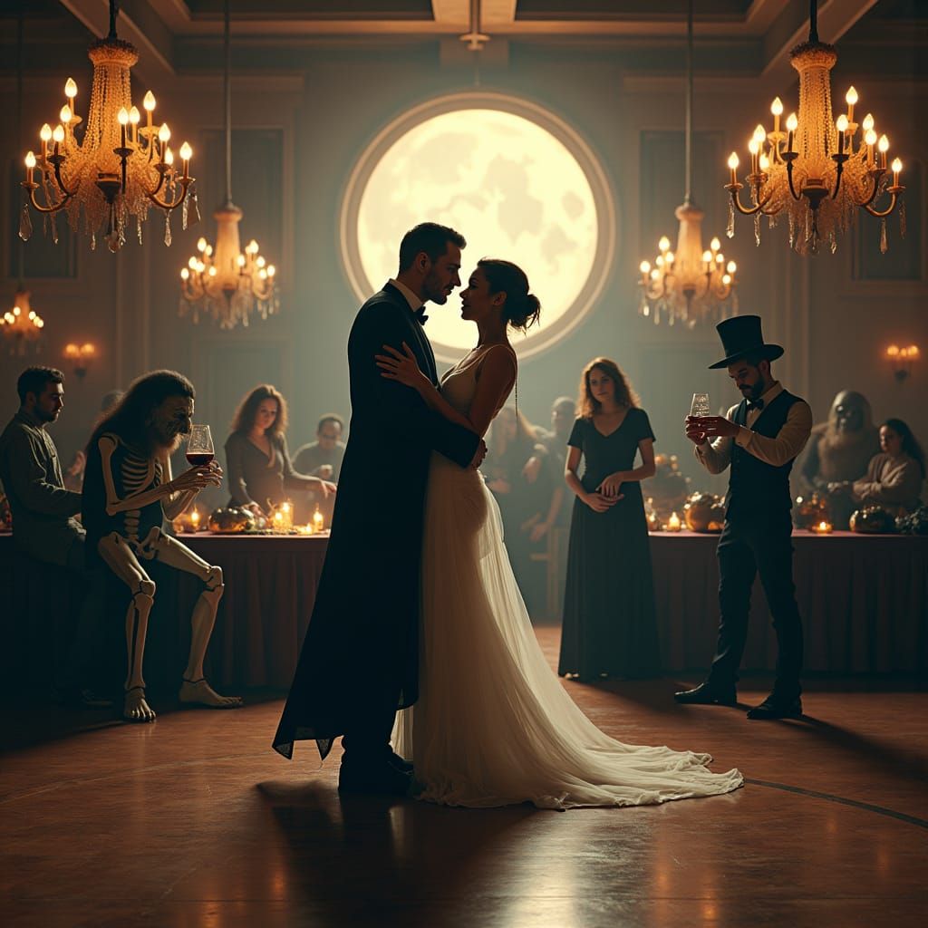 Ethereal Dance of Monsters in a Haunted Gym