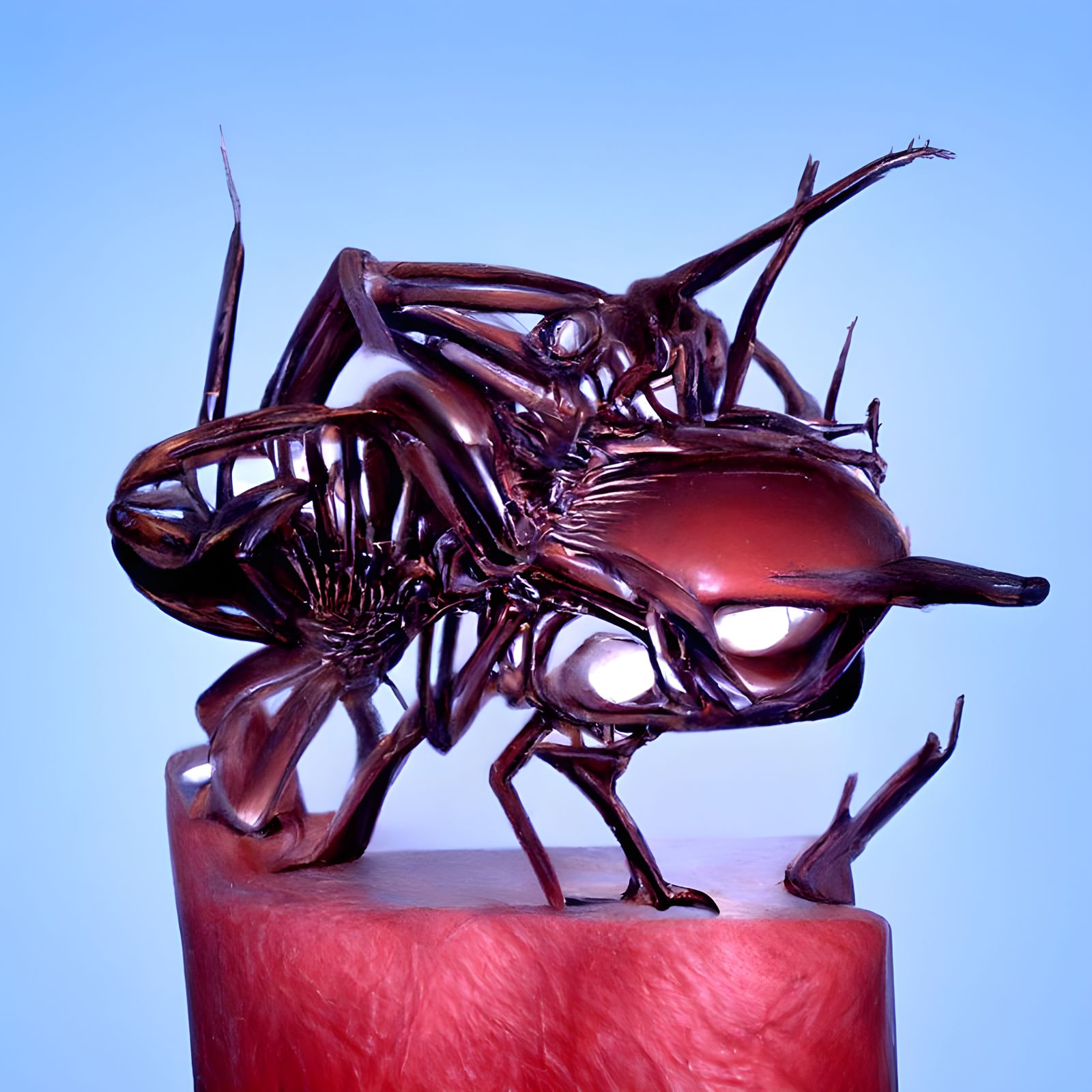 Alien Insect in Detailed 3D Rendering