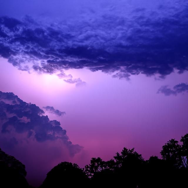 Dramatic Twilight Thunderstorm Generated by AI