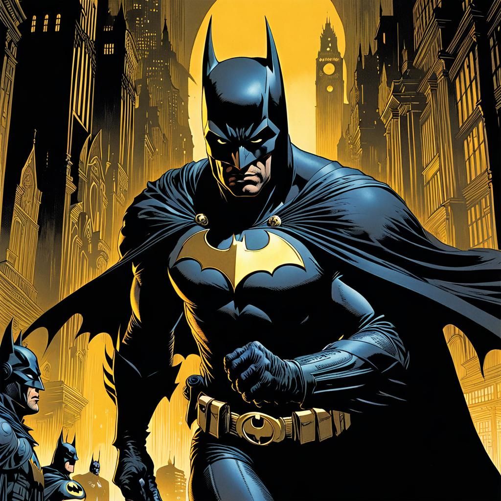 Batman in Comic Noir Expressionism